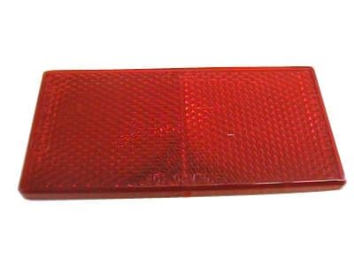 Red Reflector 100mm x 45mm (Sticky Backed)