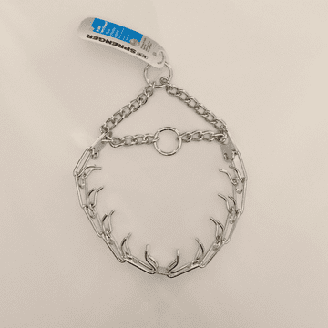 Herm Sprenger - Steel Chrome Plated -Ultra Plus Prong Collar - 23"/58cm 3.2mm Twin O ring