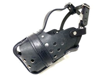 Leather Agitation Police Muzzle - with Quick Release