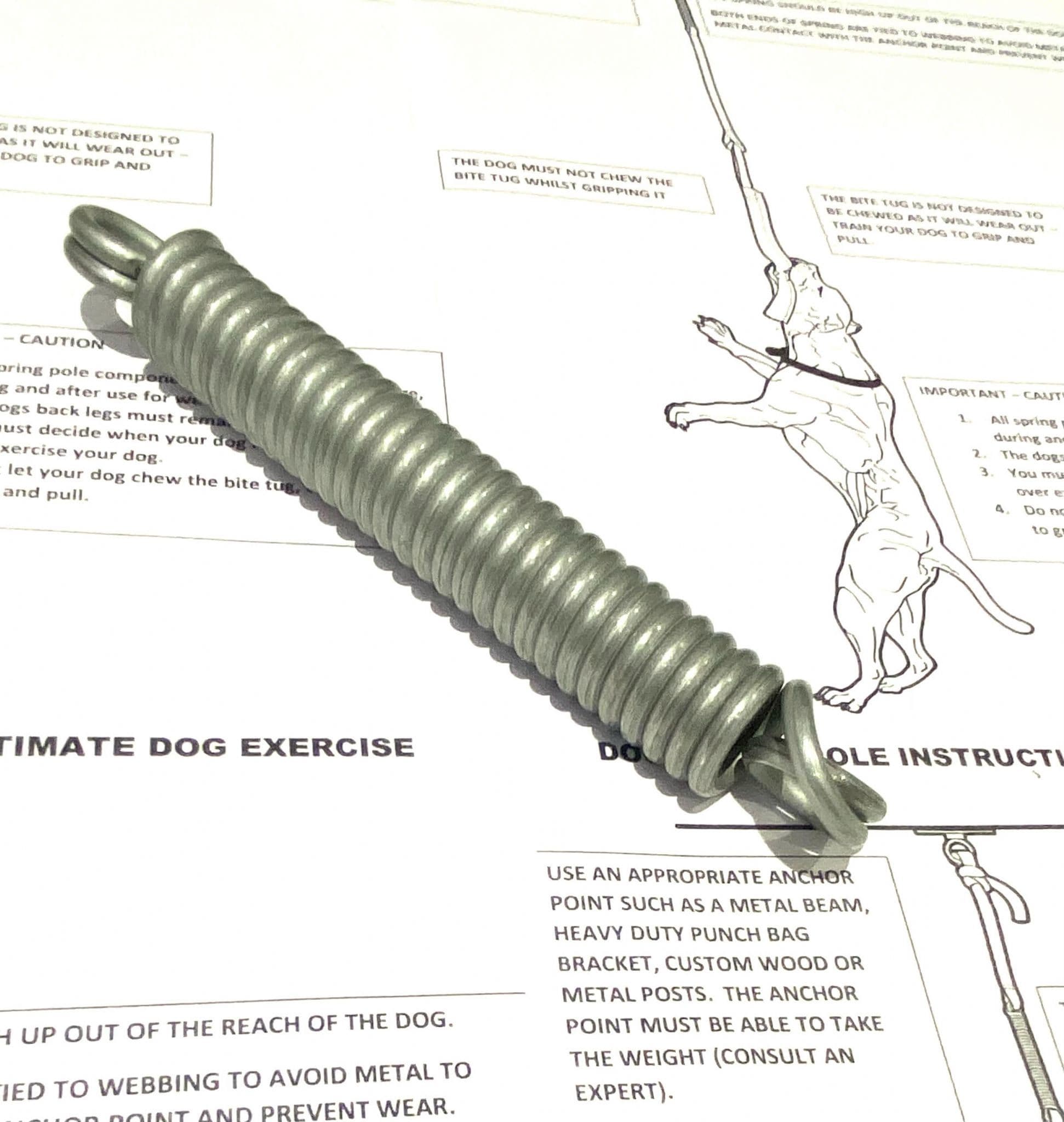 Spring Pole Kit - Medium Dogs up to 25Kg - with TUG