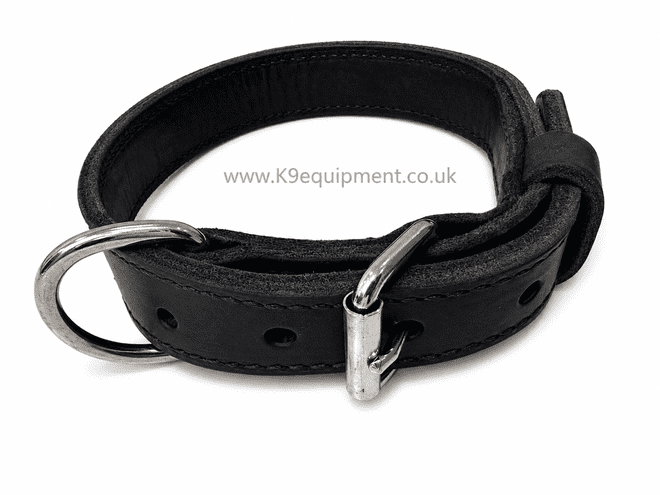 USA Leather Police Collar - 1.25 Inch