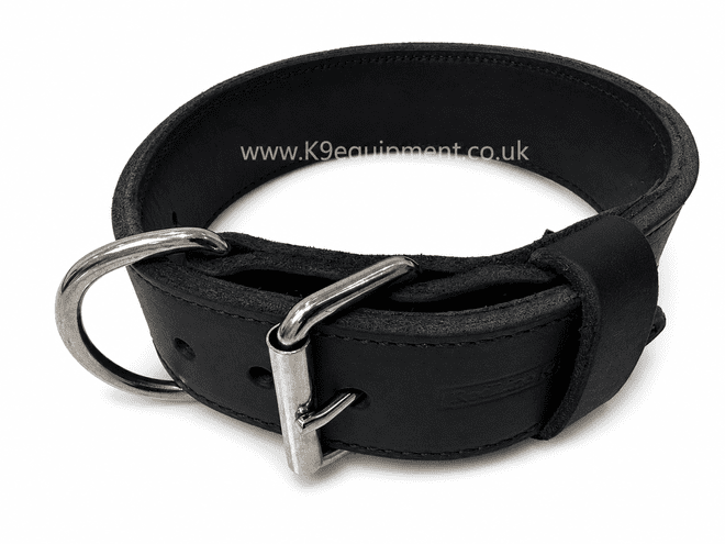 USA Leather Police Collar - 2 Inch