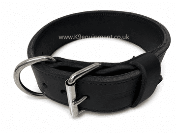 USA Leather Police Collar - 2 Inch