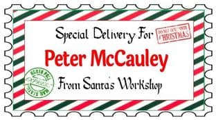 10 Large Special Delivery Christmas Gift Sticker