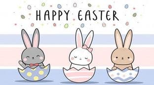 10 Rectangle Easter Sticker Design 1