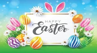 10 Rectangle Easter Sticker Design 2