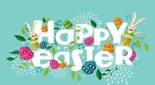 10 Rectangle Easter Sticker Design 3