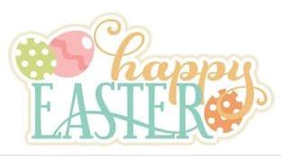 10 Rectangle Easter Sticker Design 4