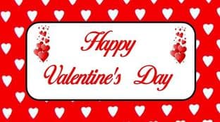 10 Rectangle Valentine's Day Sticker Design 1