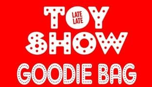 10 Red Late Late Toy Show Goodie Bag Stickers
