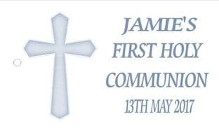 10 x Boy Communion Tag Design 2