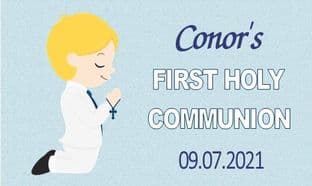 10 x Boy Communion Tag Design 5