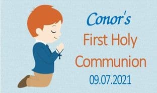 10 x Boy Communion Tag Design 6