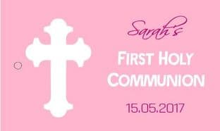 10 x Girl Communion Tag Design 3