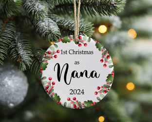 1st Christmas as ANY TITLE Christmas Ornament Decoration