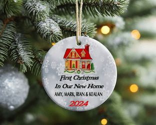 1st Christmas in Our New Home Acrylic Christmas Ornament Decoration