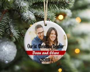 1st Christmas Together Photo Acrylic Christmas Ornament Decoration