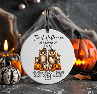 1st Halloween as Family of 6 Ornament