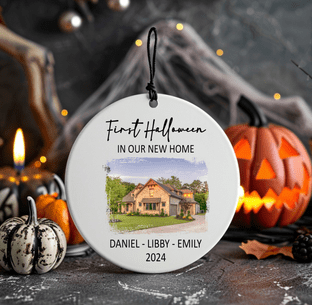 1st Halloween in New Home Ornament