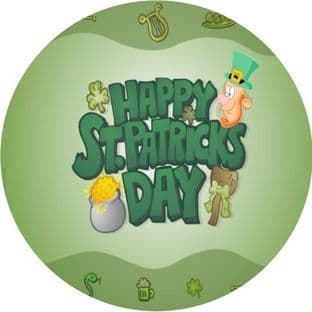 24 St. Patrick's Day Cupcake Toppers Design 2