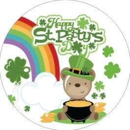 24 St. Patrick's Day Cupcake Toppers Design 7
