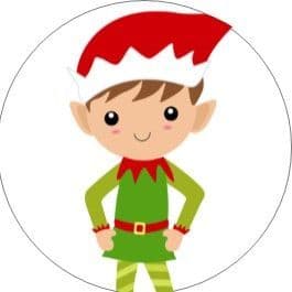 24 x Elf Cupcake Toppers