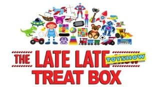4 Large Non Personalised Late Late Toy Show Treat Box Stickers