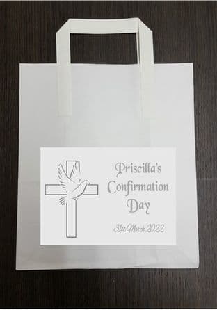 4 x Grey Dover & Cross Confirmation Party Bags