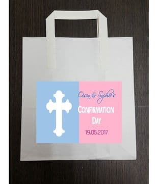4 x Pink and Blue Confirmation Party Bags