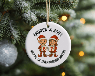 6 7 Boy Girl Elves Christmas Ornament Decoration