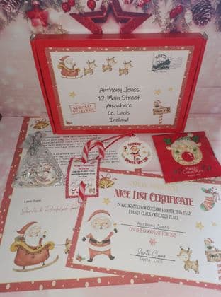 6 Piece Gift Box Letter Set From Santa