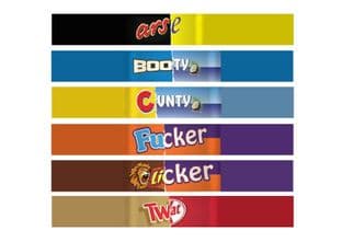 6 rude designs per sheet 2 finger kit kat