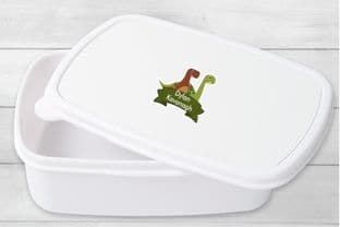 6 x Waterproof Dinosaur Themed Labels Design 1