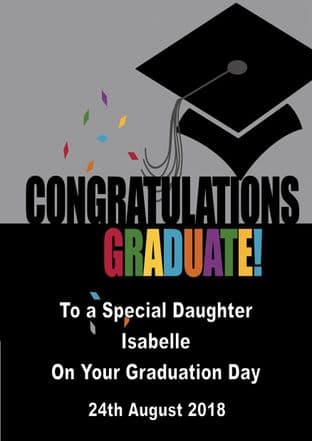 6th Year or College Graduation Card Design 1