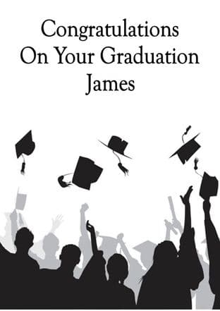 6th Year or College Graduation Card Design 2
