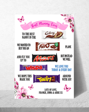 A3 Mother's Day Chocolate Board - Pink