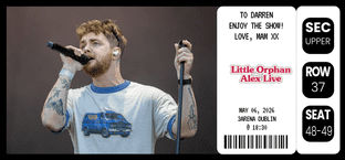 Alex Warren Ticket Gift Design 2