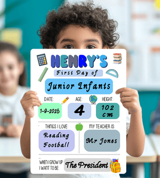 Aluminium Wipeable Reusable Board Blue