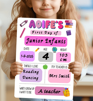 Aluminium Wipeable Reusable Board Pink