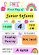 Aluminium Wipeable Reusable Board Rainbow Theme