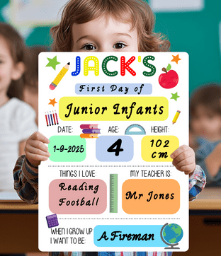 Aluminium Wipeable Reusable Board School Theme