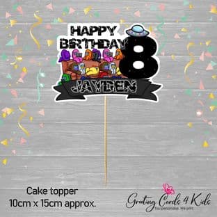 Among Us Cake Topper