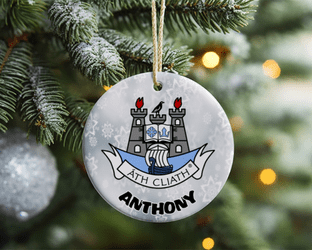 ANY Irish County Crests Christmas Ornament