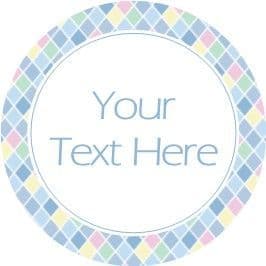 Any Occasion Your Text Stickers Blue Diamond