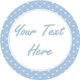 Any Occasion Your Text Stickers Blue Spots