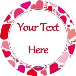 Any Occasion Your Text Stickers Love Hearts