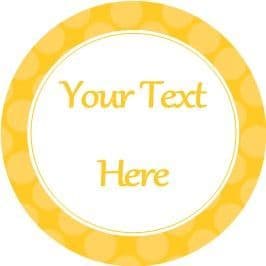 Any Occasion Your Text Stickers Orange Spots