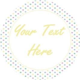 Any Occasion Your Text Stickers Pastel Pokla Dots