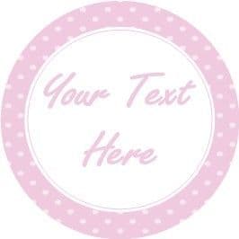 Any Occasion Your Text Stickers Pink Spots