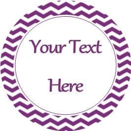 Any Occasion Your Text Stickers Purple Chevron